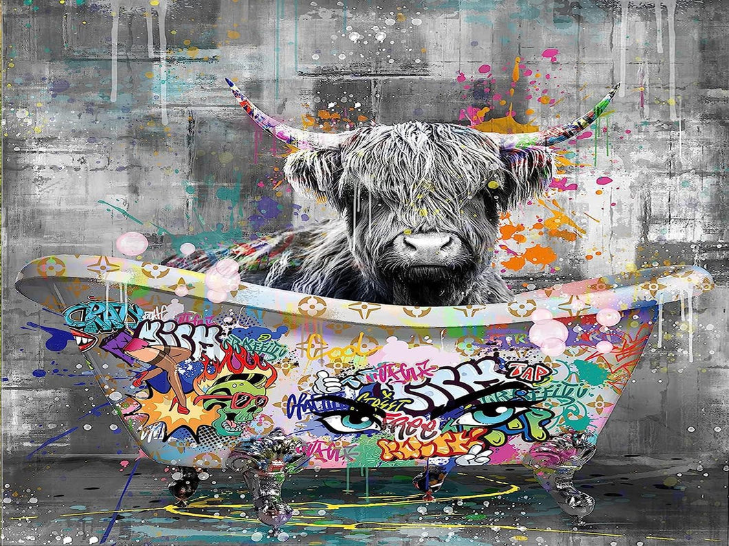The Little Bull Takes A Bath