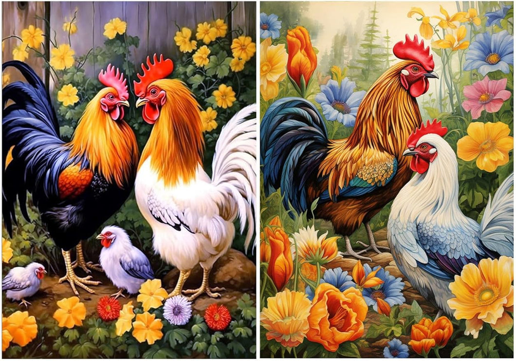 2pcs Chicken Animals - 12x16in