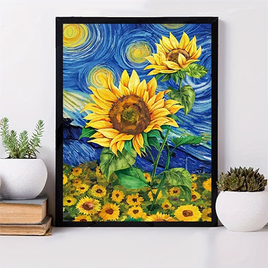 Kit Diamond Painting - Starry Sky Sunflower