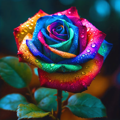 Indulge in the Beauty of Colorful Rose with DIY 5D Diamond Paintings