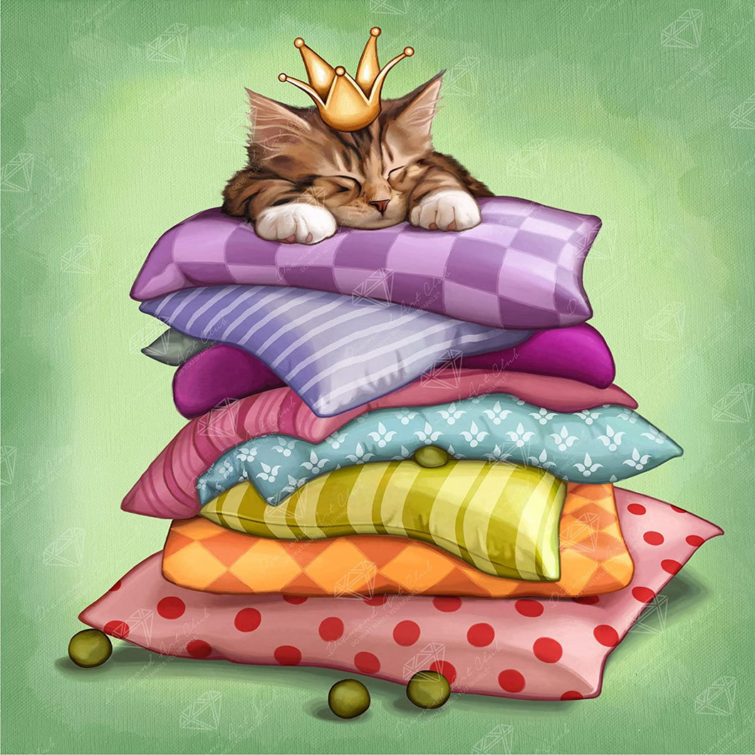 Princess and the Pea Kitty 9 x 9