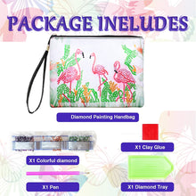 Load image into Gallery viewer, Three Flamingo Diamond Painting Craft Bag ADP9952
