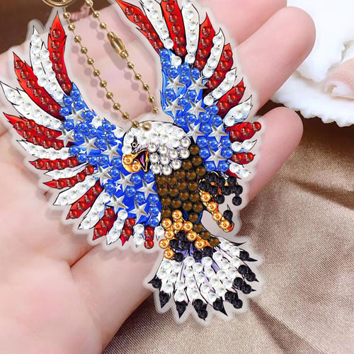 6pcs American Eagle Keychain - DIY Diamond Painting Kits