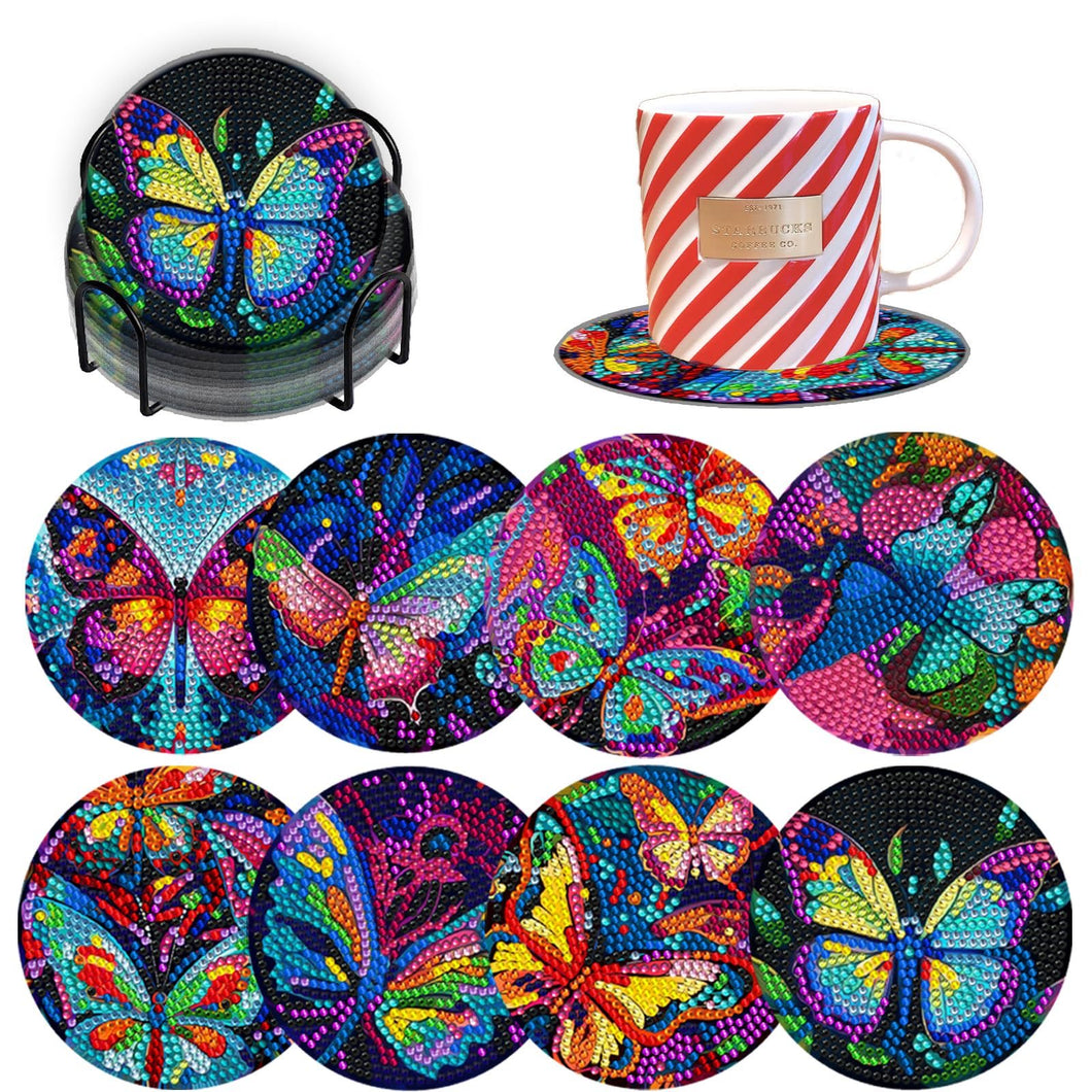 Butterfly - DIY Coasters - Diamond Painting Kits