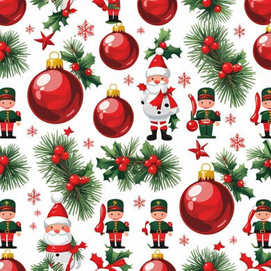 Diamond Painting Kit with Christmas Pattern featuring Santa and Ornaments, festive holiday wall d¨¦cor for living spaces
