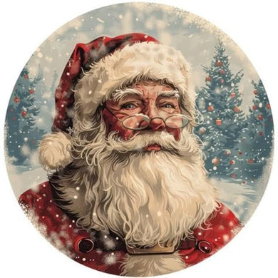 Sparkling DIY Crystal Art Kit of Santa Claus in snow, perfect festive wall d¨¦cor to bring holiday cheer into your home