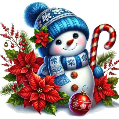 Cartoon Snowman DIY Rhinestone Painting Kit, fun winter holiday craft for kids¡¯ rooms or festive home decoration
