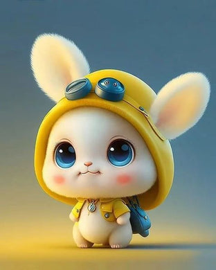 DIY Rhinestone Diamond Art Kit of Cartoon Character with Large Ears, playful wall d¨¦cor for kids or hobby enthusiasts