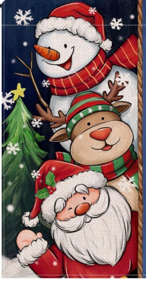 Santa, Reindeer, and Snowman DIY Beaded Embroidery Kit, cheerful holiday wall d¨¦cor to enhance festive home atmosphere