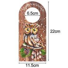 Load image into Gallery viewer, Christmas House Decoration DIY Wooden Door Hanging Owl
