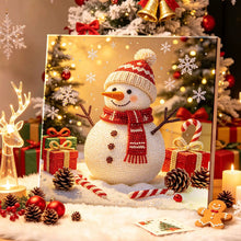 Load image into Gallery viewer, Christmas Pearl Diamond Painting Kit with Wooden Inner Frame – 3D Santa DIY Craft, 20x20cm
