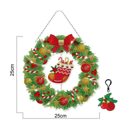 DIY Christmas Stocking Wreath Kit Art Home Decor