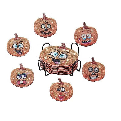 Pumpkin Emoji DIY Coaster