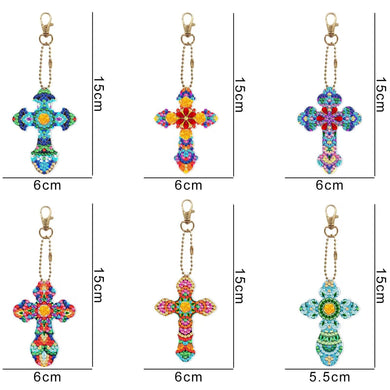 Cross DIY Diamond Painting Keychain Kit Jewelry ADP10150