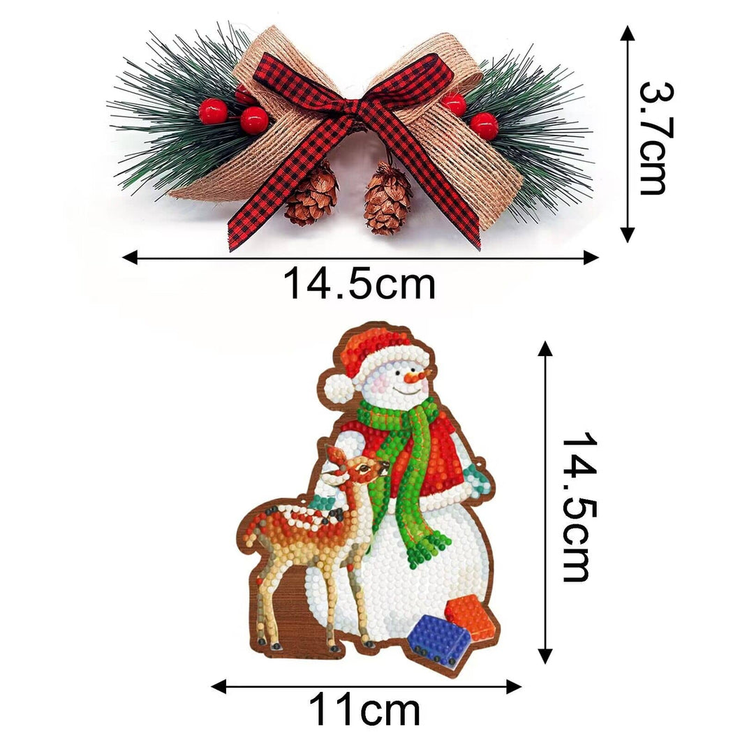 DIY Diamond Painting Snowman Deer Gift For Christmas Hanging Kit