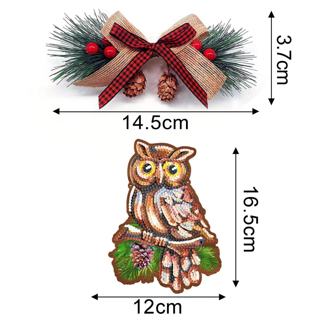 Owl DIY Diamond Painting Christmas Ornament