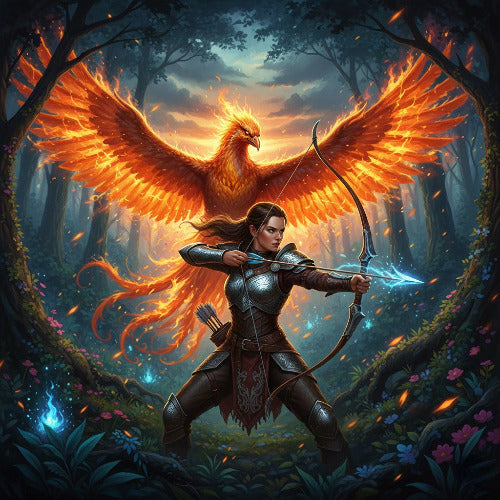 Unique Gothic Stained Glass Diamond Painting Kit depicting a white unicorn. Features rich, jewel-toned colors (ruby, sapphire) separated by thick black lead lines. Square drill recommended.