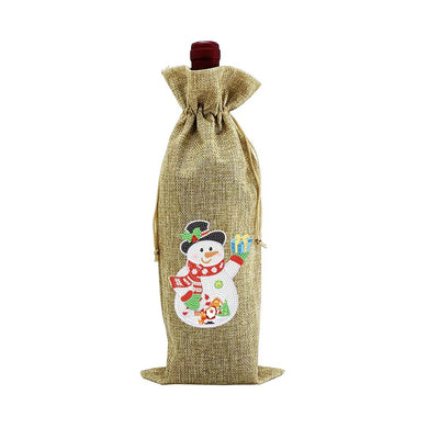 Christmas Snowman - Wine Bottle Bag DIY Craft