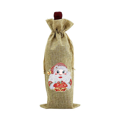 Merry Christmas - Wine Bottle Bag DIY Craft