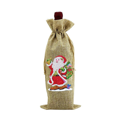 Santa Claus Gift - Wine Bottle Bag DIY Craft