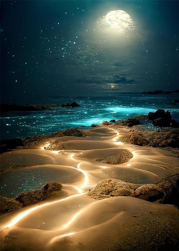 Diamond Painting - Moon Beach