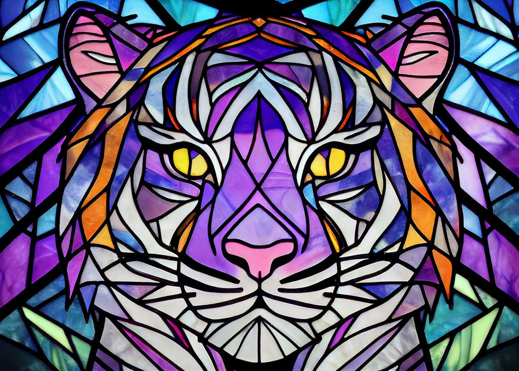 Tiger - Stained Glass Diamond Painting Kits