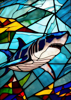 Shark - Stained Glass Diamond Painting Kits