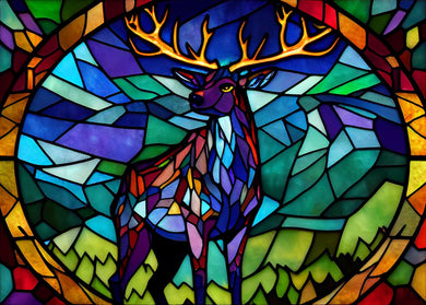 Elk - Stained Glass Diamond Painting Kit