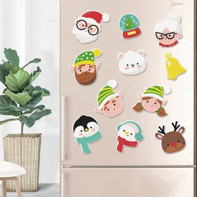 Santa Claus DIY Diamond Painting Refrigerator Stickers