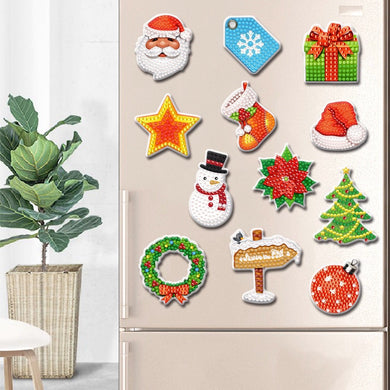 Christmas Gift DIY Diamond Painting Refrigerator Stickers
