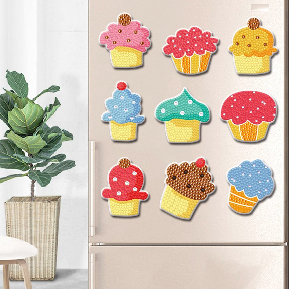 Cupcake DIY Diamond Painting Refrigerator Stickers