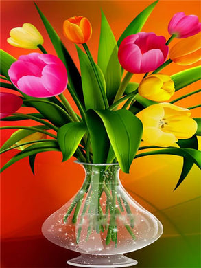 Tulip Flowers 5D DIY Diamond Painting Kit - Unleash Your Creativity