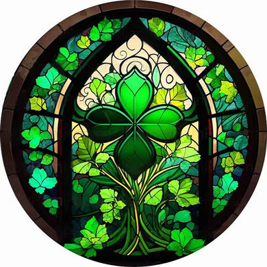 Clover Stained Glass Diamond Painting