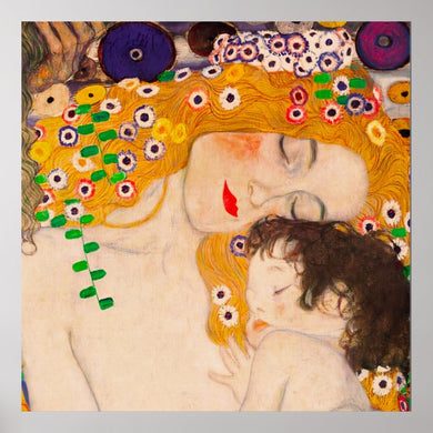 Gustav Klimt - Mother and Child 40x40cm/16x16in ADP10080