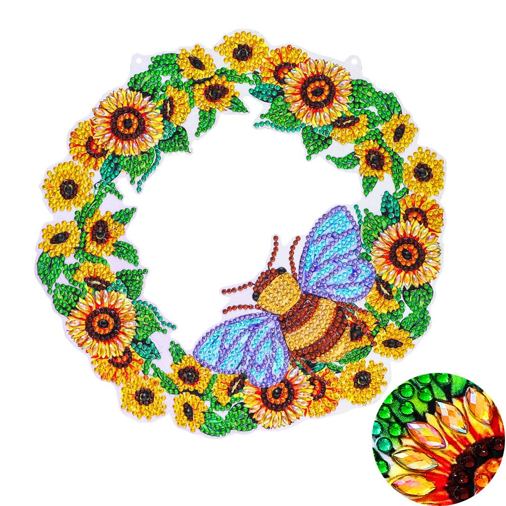 Bee Flower DIY Wreath Kit
