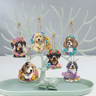 Love Dogs Keychain - DIY Diamond Painting Kits