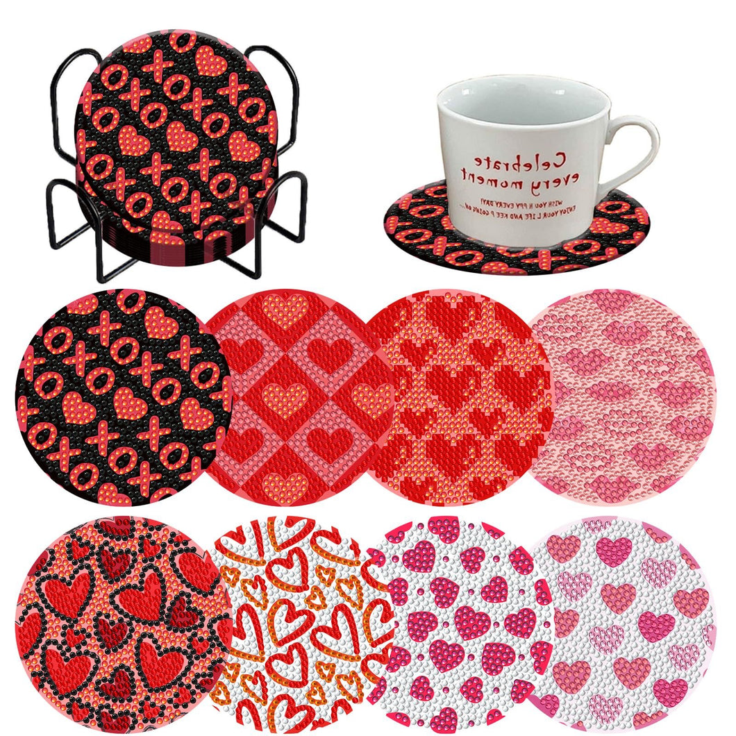 Love Valentine's Day - DIY Coasters 5D Diamond Painting Kits