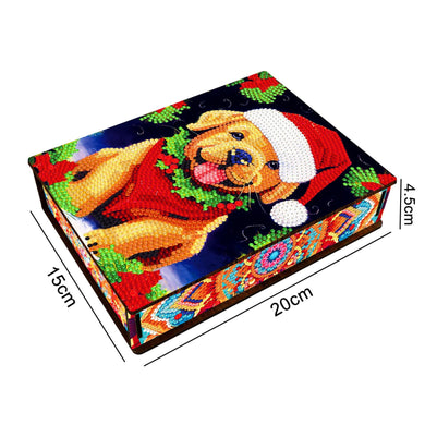 Jewelry Storage Box New DIY Diamond Painting Christmas Dog