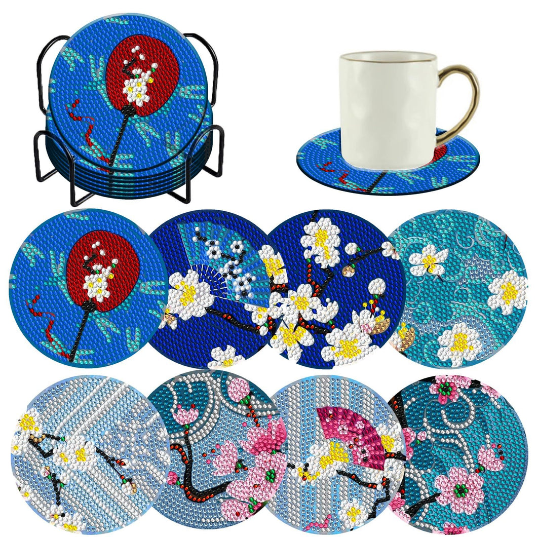 Sakura - DIY Coasters 5D Diamond Painting Kits