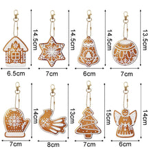 Load image into Gallery viewer, 8pcs Snow Keychain - DIY Diamond Painting Kits
