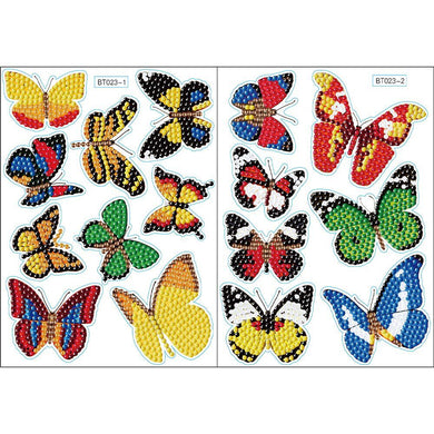 16pcs Butterfly DIY Diamond Painting Stickers Kit