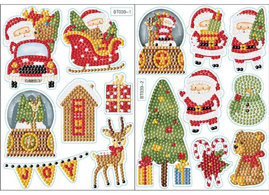 2pcs Christmas Tree Diamond Painting Stickers Kit