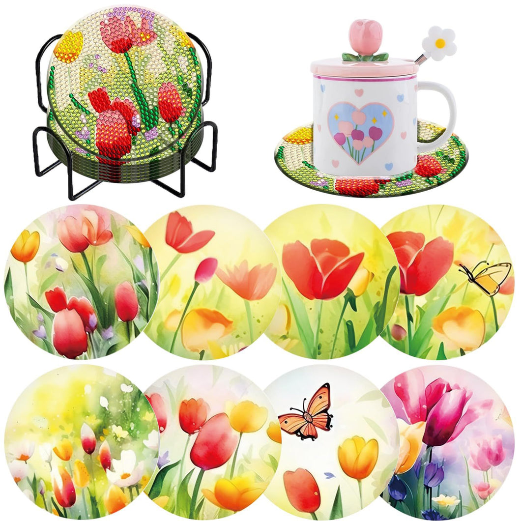 Tulip - DIY Coasters 5D Diamond Painting Kits