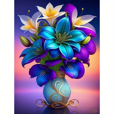 11.8x15.8in DIY 5D Diamond Painting Vase Art Embroidery Art Craft For Wall Decor