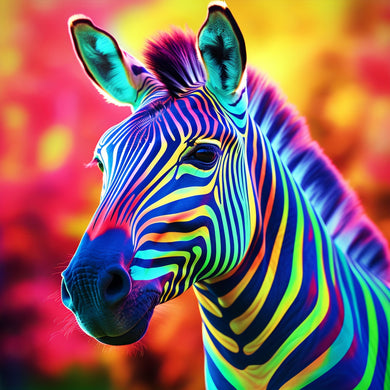 Color Changing Zebra 40x40cm/15.7x15.7in