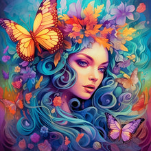 Load image into Gallery viewer, Butterfly Princess - Square Diamond Painting
