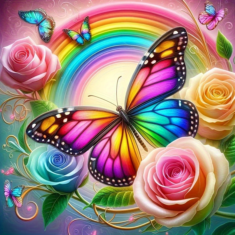 Butterfly Rainbow Flower