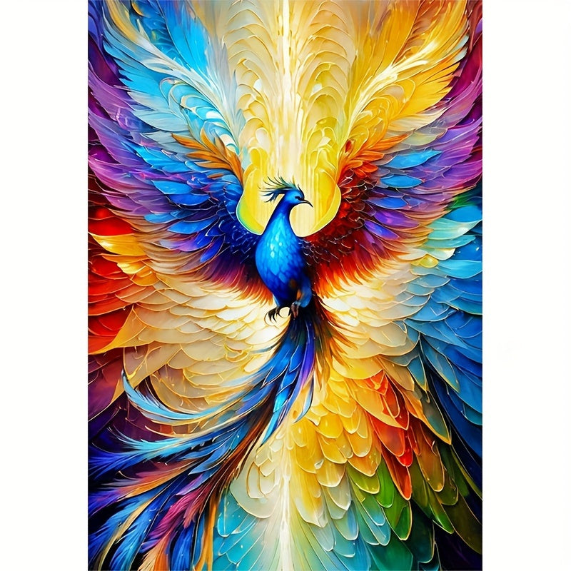 A Colorful Flying Phoenix And Diamond Stitch - 40x70cm