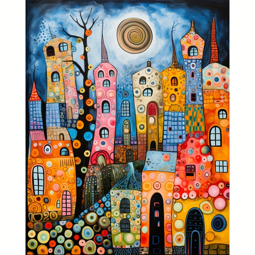 Colorful City 30x40cm/11.8x15.7in