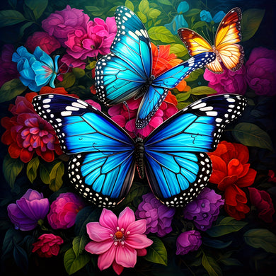 New Craft Diamond Painting Flower Butterfly